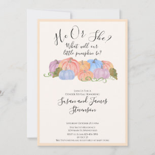 Fall Geschlecht offenbaren wenig Kürbisgewirr Einl Einladung