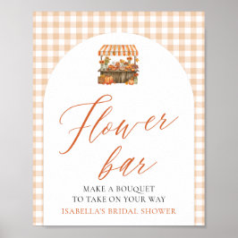 Fall Gingham Fresh Off The Market Blume Bar Poster