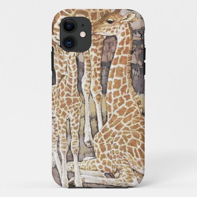 Fall Giraffe Family iPhone 5 Case-Mate iPhone Hülle (Rückseite)