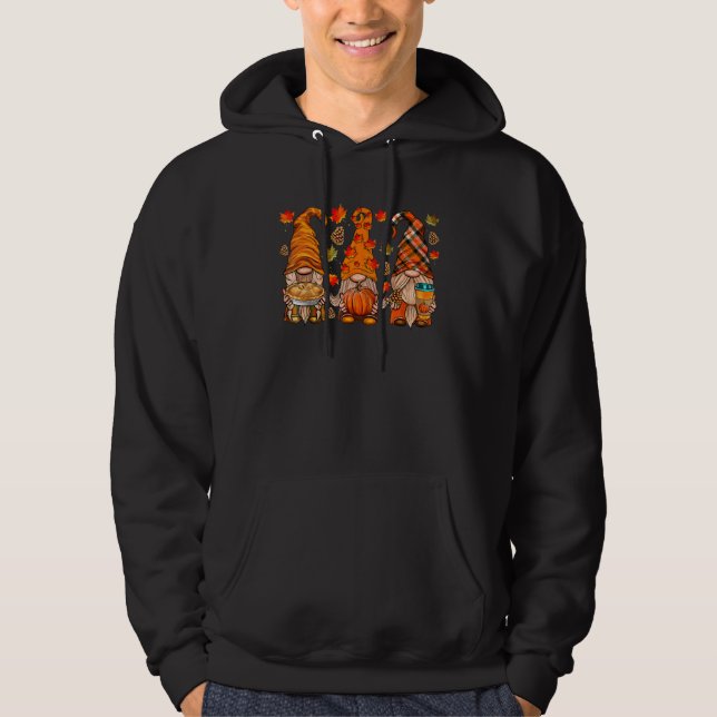 Fall Gnome  Autumn Leaves Thanksgiving Gnome Match Hoodie (Vorderseite)