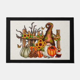 Fall Gnome Door Mat Fußmatte
