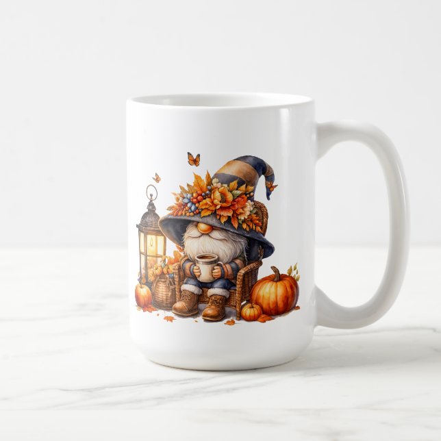 Fall Gnome-Tasse Kaffeetasse (Rechts)