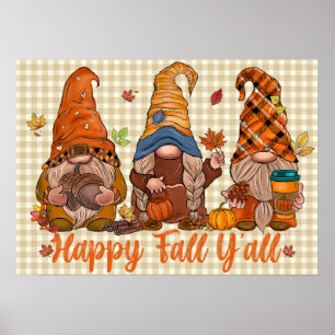 Fall Gnomes Poster