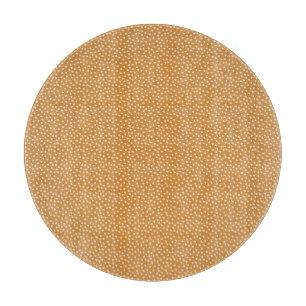 FALL GOLD MIT WEISSEN KREISEN SCHNEIDEBRETT
