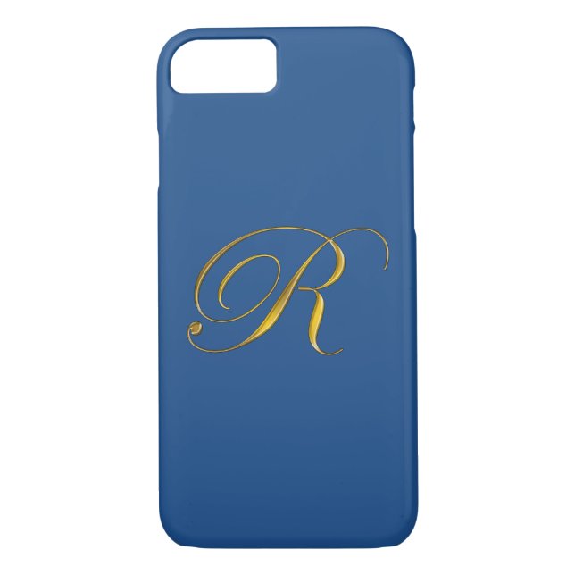 Fall Gold Monogram R iPhone 7 Case-Mate iPhone Hülle (Rückseite)