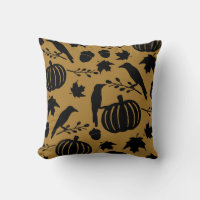 Fall Gold Orange Yellow Black Crow Autumn Pumpen
