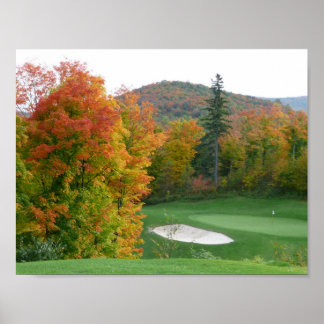 Fall Golf Poster