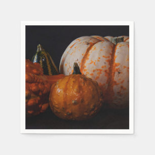 Fall Gourds und Pumpkin Serviette