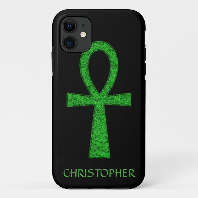 Fall "Green Ankh iPhone 5" Case-Mate iPhone Hülle (Rückseite)