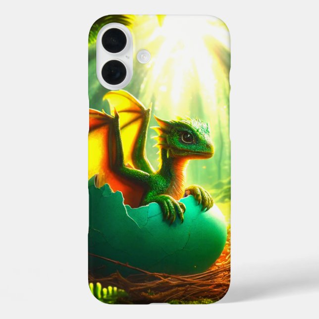 Fall "Green Dragon Phone" Case-Mate iPhone Hülle (Rückseite)
