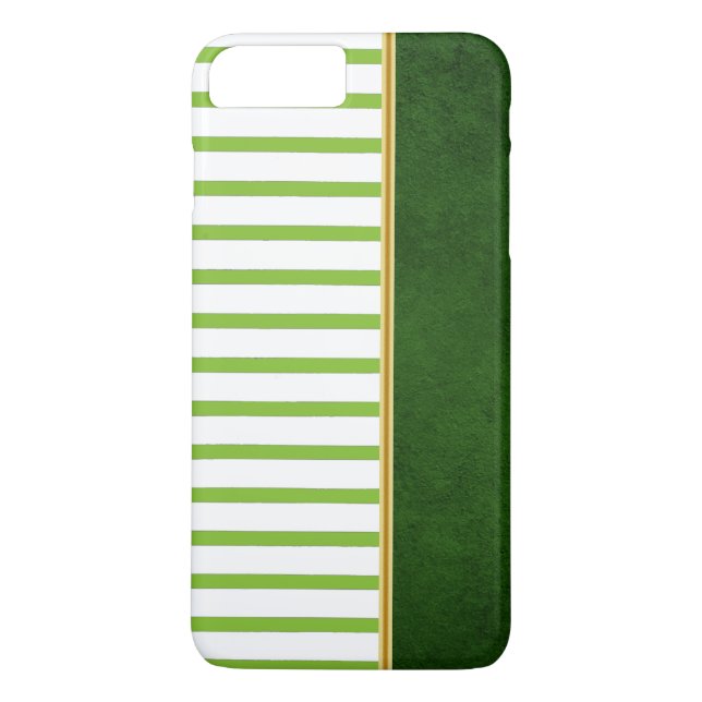 Fall "Green Striped iPhone 7" Case-Mate iPhone Hülle (Rückseite)