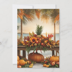 Fall Greetings - Tropischer Stil Feiertagskarte