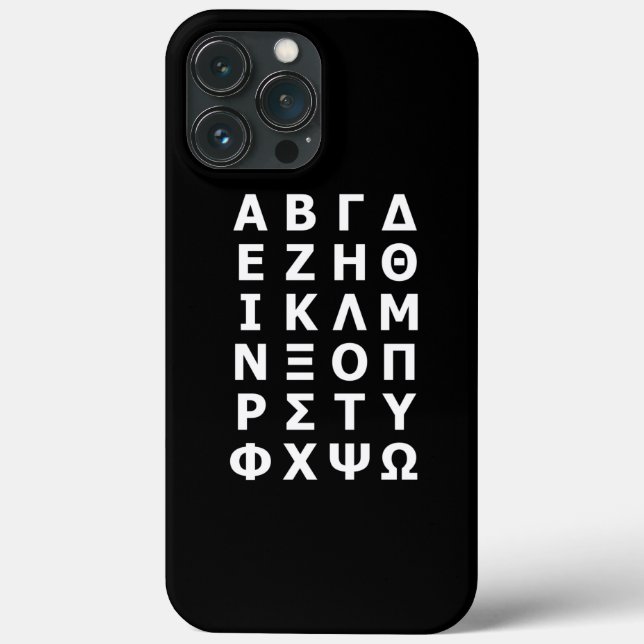 Fall Griechisch Alphabet Case-Mate iPhone Hülle (Rückseite)