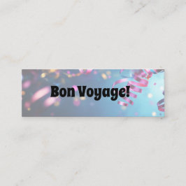 Fall Gruß/Bon Voyage Mini Business Card Visitenkarte