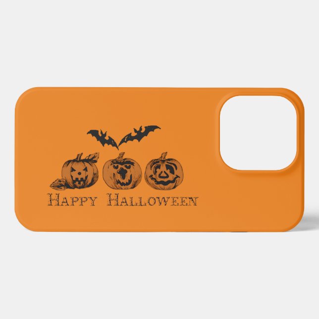 Fall/Halloween/Kürbis iPhone Case Hülle (Rückseite (Horizontal))