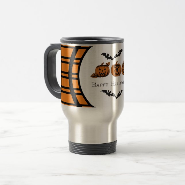 Fall/Halloween/Kürbisreise Mug Reisebecher (Vorderseite Links)