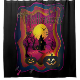 Fall Halloween-Party "trick or treat" lustig Duschvorhang