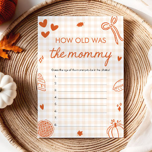 Fall Hand gezeichnet, wie alt war das Mama-Spiel Einladung