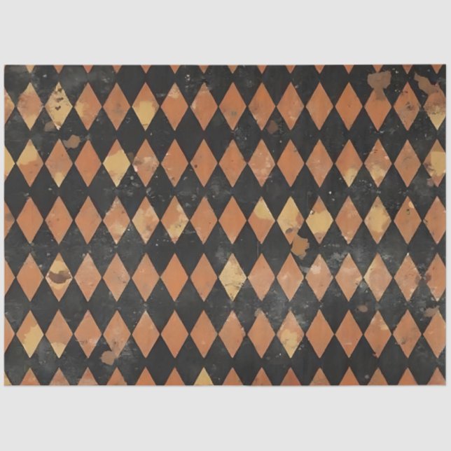 Fall Harlequin Tissue for Decoupage Seidenpapier (Vorderseite)