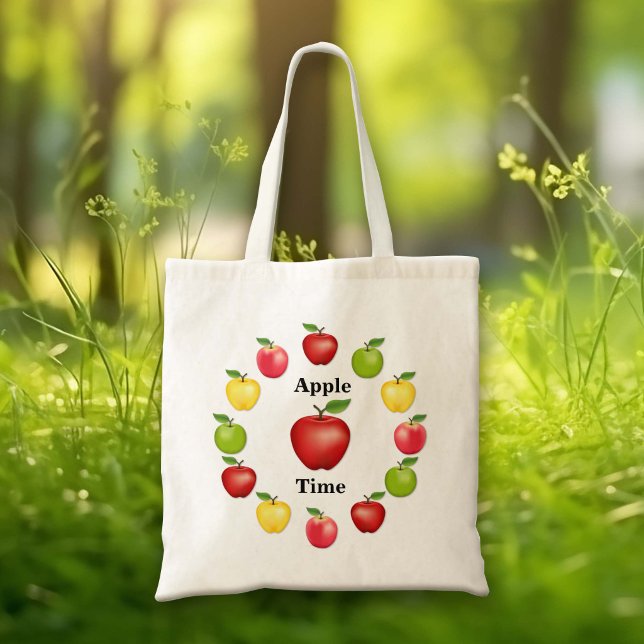 Fall Harvest Apfelsaison Tasche (Bring your tote bag! Head to the farmers market for fresh, natural apples.)