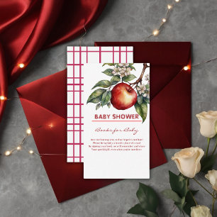 Fall Harvest Apfelzweig Bloral Baby Dusche Begleitkarte