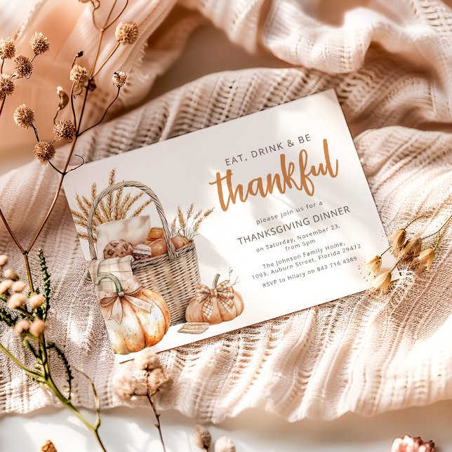 Fall Harvest Basket | Erntedank Einladung (Von Creator hochgeladen)