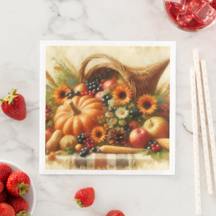 Fall Harvest Basket Serviette