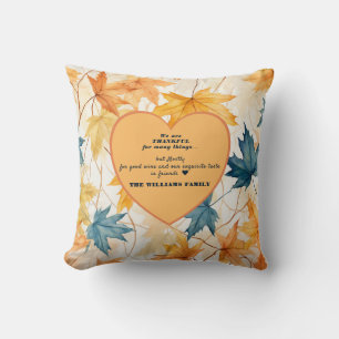 Fall Harvest Orange Foliage Personalisiert Kissen