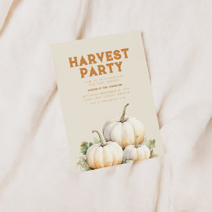 Fall Harvest Party Einladung mit Pumpkins