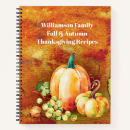 Fall Harvest Pumpkins Family Erntedank Rezepte Notizbuch
