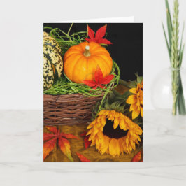 Fall Harvest Sonnenblumen Karte