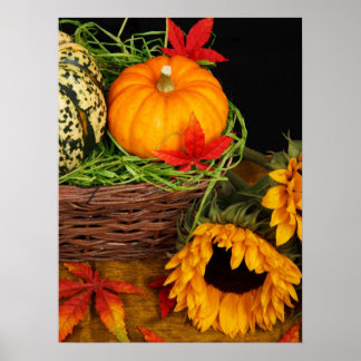 Fall Harvest Sonnenblumen Poster
