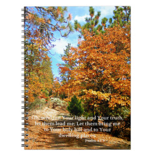 Fall-Herbstchristlicher Scripture-Bibel-Vers Notizblock