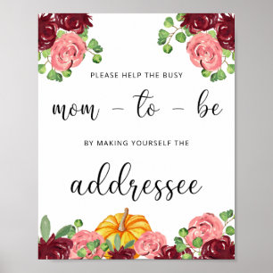 Fall Hilfe für die betriebliche Mama, um einen Ums Poster