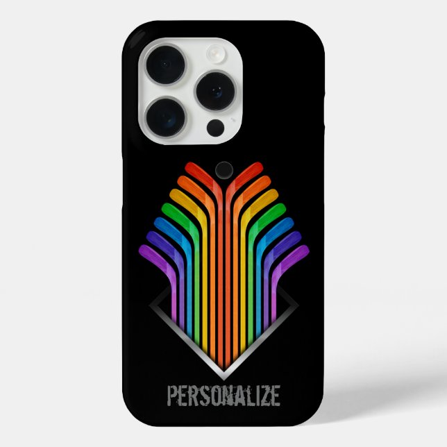 Fall Hockey Stick Spectrum Case-Mate iPhone Hülle (Rückseite)
