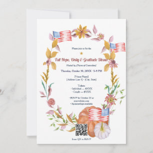 Fall Hope, Unity & Gratitude Dinner Fundraiser Einladung