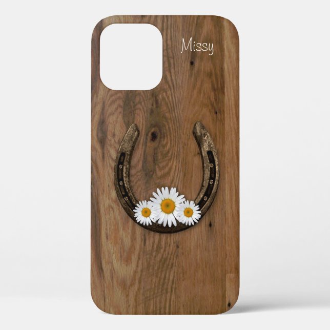 Fall Horseshoe und Daisies iPhone 12 Case-Mate iPhone Hülle (Rückseite)