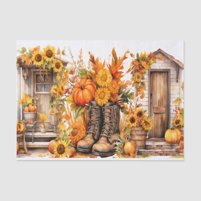 Fall House Seidenpapier (Vorderseite)