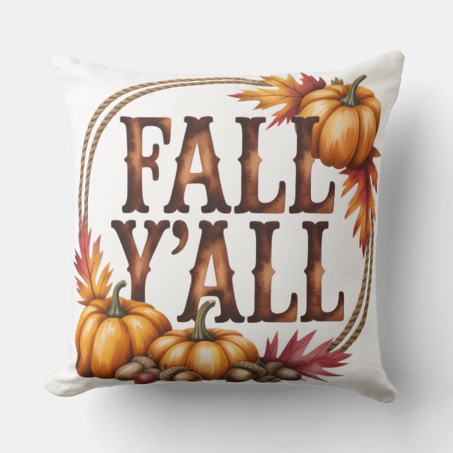 Fall ihr alle einzigartiger Herbst  Kissen (Vorderseite)