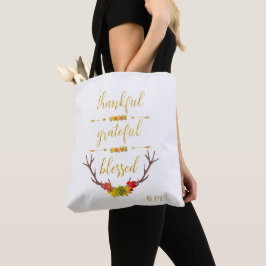 Fall Imitate Gold Dankbarkeit gesegnete Script