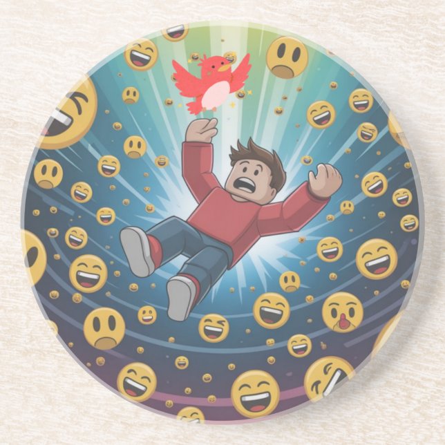 Fall in bubble  getränkeuntersetzer (Vorne)