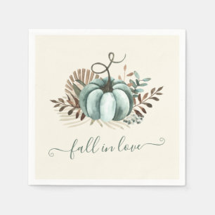 Fall in der Liebe, Blue Pumpkin, Blumenkürbis, Bra Serviette