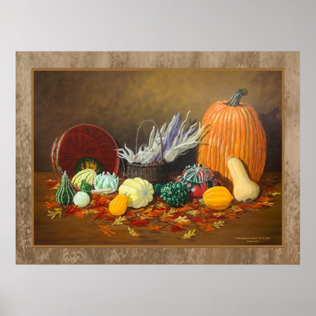 Fall "in der Saison" Fine Art Still Life Poster (Vorne)