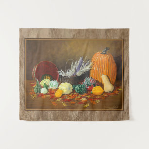 Fall "In der Saison" Fine Art Still Life Tapestati Wandteppich