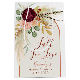 Fall in Liebe Boho Pampas Brautparty Mittlere Geschenktüte