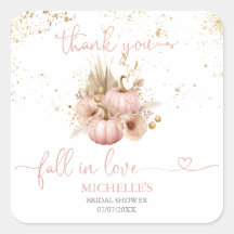 Fall in Liebe Brautparty Danke Pumpkin