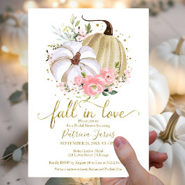 Fall in Liebe Brautparty Pumpkin Floral Einladung