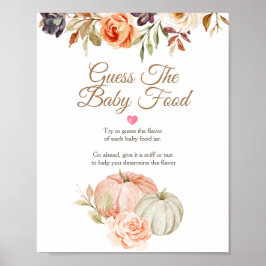 Fall in Liebe Brautparty Raten Sie das Baby Food Poster