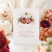 Fall in Liebe Elegante Hochzeitsrost Blume Pumpkin