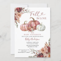 Fall in Liebe Floral Pumpkin Baby Dusche Party